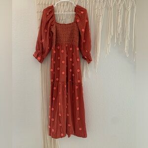 Women’s Embroidered Maxi Dress - Size M